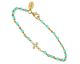 Bracelet argent doré, amazonite et oxydes Orus - BRD053AMAZONITEGOL