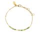 Bracelet argent doré et tourmalines Orus - BRD073TOURMALINE