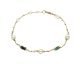 Bracelet argent doré, perles et émeraudes Orus - BRD1159PERLEEMERAU