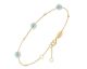 Bracelet argent doré et amazonite Orus - BRD200AMAZONITE