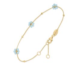 Bracelet argent doré et amazonite Orus - BRD200AMAZONITE