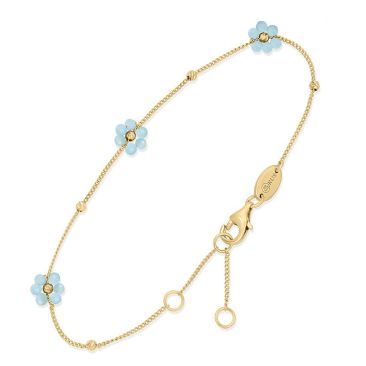 Bracelet argent doré et amazonite Orus - BRD200AMAZONITE