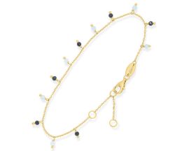 Bracelet argent doré amazonite et spinelle Orus - BRD201AMAZOSPINELL