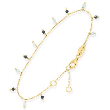 Bracelet argent doré amazonite et spinelle Orus - BRD201AMAZOSPINELL