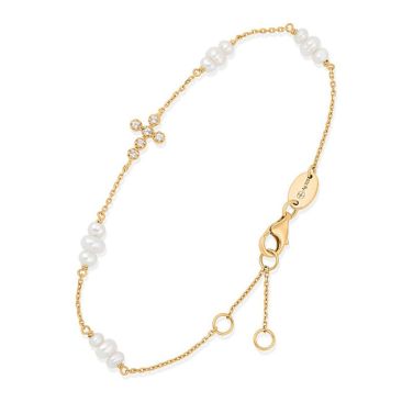 Bracelet argent doré, perles et oxydes Orus - BRD209