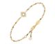 Bracelet argent doré, tourmalines et oxydes Orus - BRD210TOURMALINE
