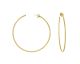 Boucles d'oreilles créoles argent doré Orus - CA088-GOLD
