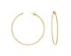 Boucles d'oreilles créoles argent doré Orus - CA090GOLD