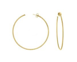 Boucles d'oreilles créoles argent doré Orus - CA090GOLD