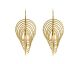 Boucles d'oreilles pendantes argent doré Orus - CA340GOLD