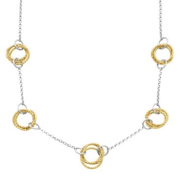 Collier argent doré Orus - CA447BICO