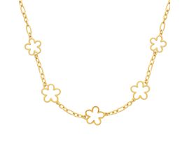 Collier acier doré Stepec - JBIJBIUP