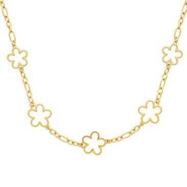 Collier acier doré Stepec - JBIJBIUP