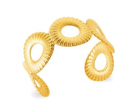 Bracelet jonc acier doré Stepec - JBIJIIXI