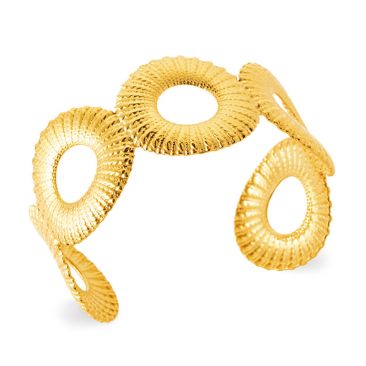 Bracelet jonc acier doré Stepec - JBIJIIXI