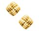 Boucles d'oreilles boutons acier doré - JBIXBPE