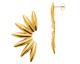 Boucles d'oreilles boutons acier doré - JBJPSPE