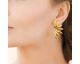 Boucles d'oreilles boutons acier doré - JBJPSPE