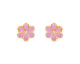 Boucles d'oreilles fleurs boutons or Lucas Lucor - BOR79