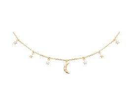 Collier plaqué or et oxydes Stepec - ESJTEEOU
