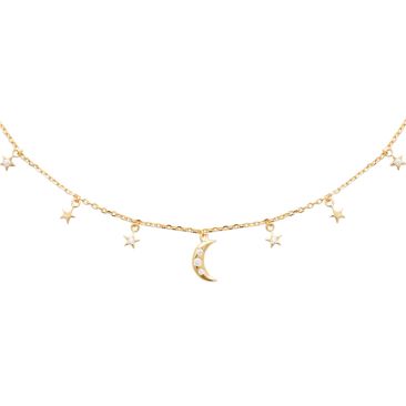 Collier plaqué or et oxydes Stepec - ESJTEEOU