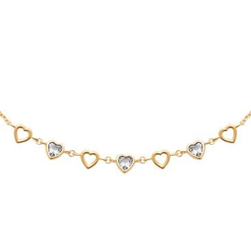 Collier plaqué or et oxydes Stepec - ESOJBXOU