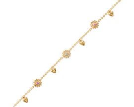 Bracelet plaqué or et oxydes Stepec - ESOJJUBT