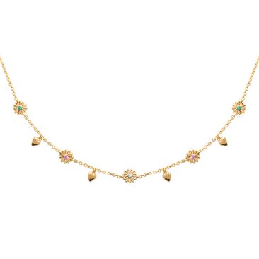Collier plaqué or et oxydes Stepec - ESOJJUOU