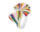 Bague ginkgo argent oxydes Una Storia - BG226