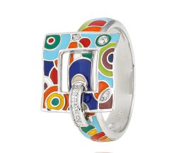 Bague argent oxydes Una Storia - BG220