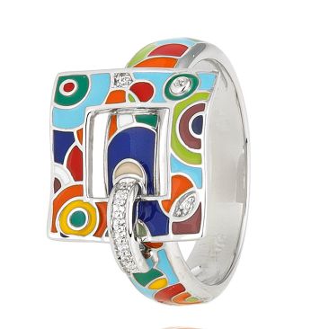 Bague argent oxydes Una Storia - BG220