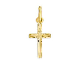 Pendentif croix or Lucas Lucor - K31