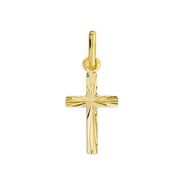Pendentif croix or Lucas Lucor - K31