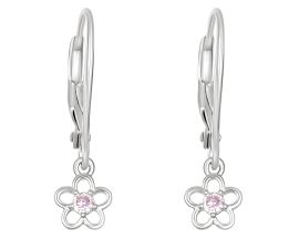 Boucles d'oreilles dormeuses fleurs argent Stepec - aJOUIX