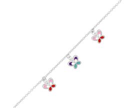 Bracelet enfant argent papillons Stepc - aJUPIX