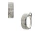 Boucles d'oreilles créoles argent & oxydes LINEARGENT - 19923-A