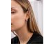 Boucles d'oreilles créoles argent & oxydes LINEARGENT - 19923-A