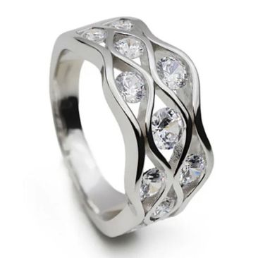 Bague argent & oxydes LINEARGENT - 20257-R