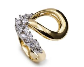 Bague argent & oxydes LINEARGENT - 20605-R