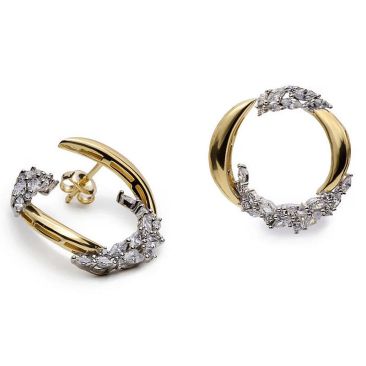 Boucles d'oreilles argent & oxydes LINEARGENT - 20605-A