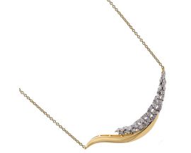Collier argent doré & oxydes LINEARGENT - 20606-PE
