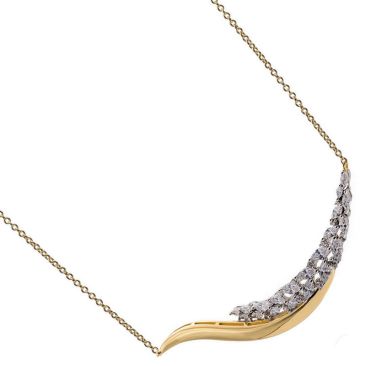 Collier argent doré & oxydes LINEARGENT - 20606-PE