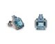 Boucles d'oreilles argent & oxydes LINEARGENT - 20679-V-A