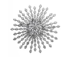 Broche argent & oxydes LINEARGENT - 8409-F