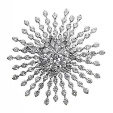 Broche argent & oxydes LINEARGENT - 8409-F