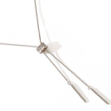 Collier argent oxydes Stepec - cIOTE