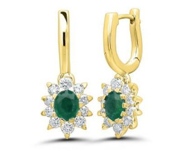 Boucles d'oreilles dormeuses or & saphir(s) Stepec - aielIUOOj em oj