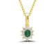 Collier or émeraude(s) & diamant(s) - aiNlIUOJj em oj