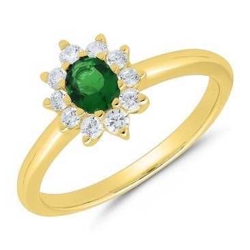 Bague or émeraude & diamant(s) Stepec - AIRL2276J EM OJ
