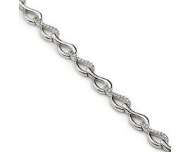 Bracelet argent oxydes LINEARGENT - 19542-P